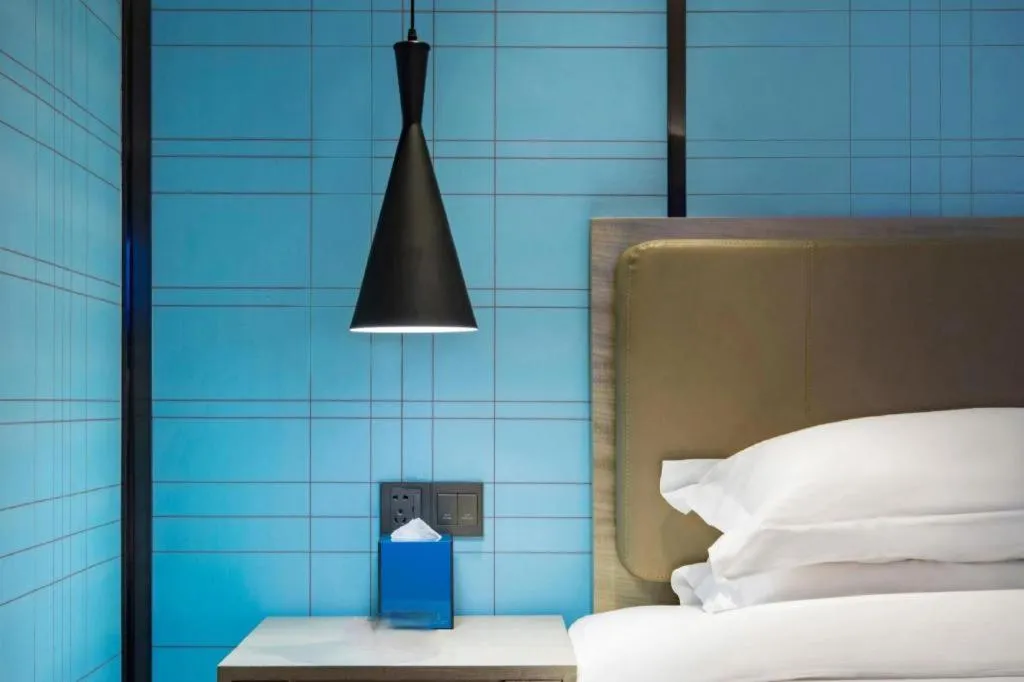 Bed in Echarm Hotel Guilin Railway Station the MixC