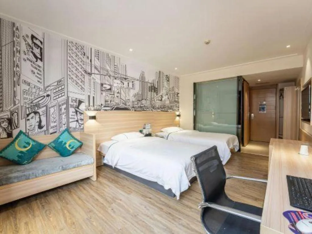 Bed in City Comfort Inn Changsha Wanjiali Mawangdui Metro Station