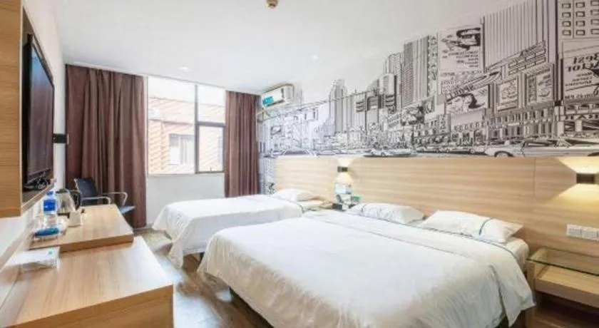 Bed in City Comfort Inn Changsha Wanjiali Mawangdui Metro Station