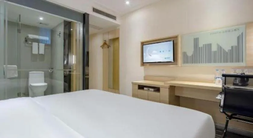 Bed in City Comfort Inn Dongguan Shijie Jiarong Shopping Plaza