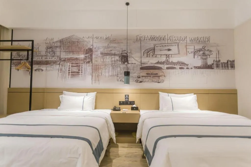 Bed in City Comfort Inn Foshan Shishan Square