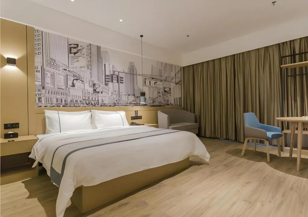 Bed in City Comfort Inn Foshan Shishan Square