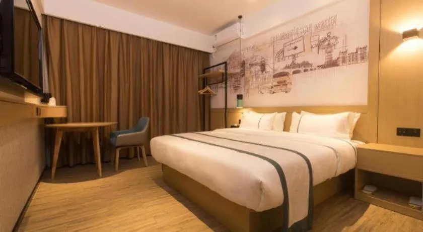 Bed in City Comfort Inn Foshan Shishan Square