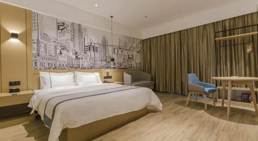 Bed in City Comfort Inn Foshan Shishan Square