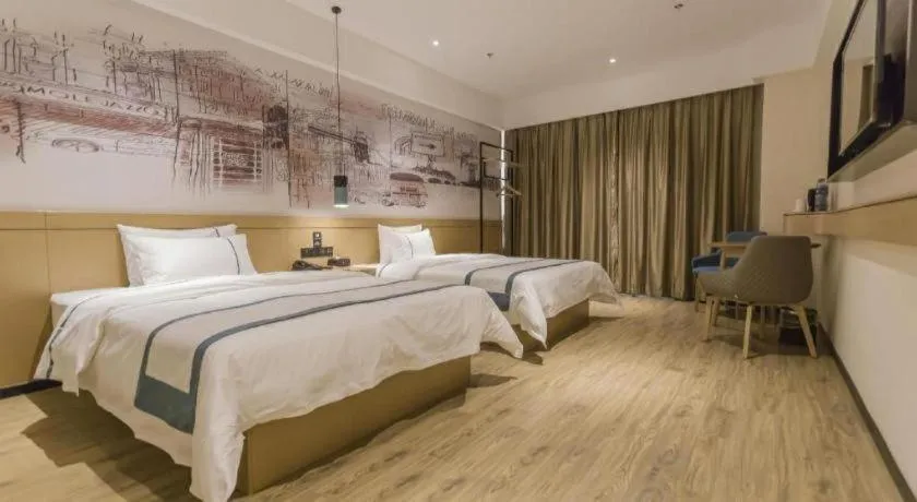 Bed in City Comfort Inn Foshan Shishan Square