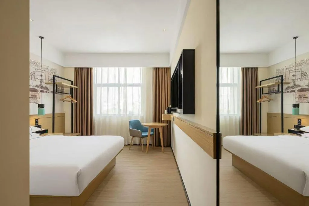 Bed in City Comfort Inn Foshan Shishan Square