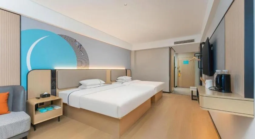 Bed in City Comfort Inn Shiyan Wudang Mountain