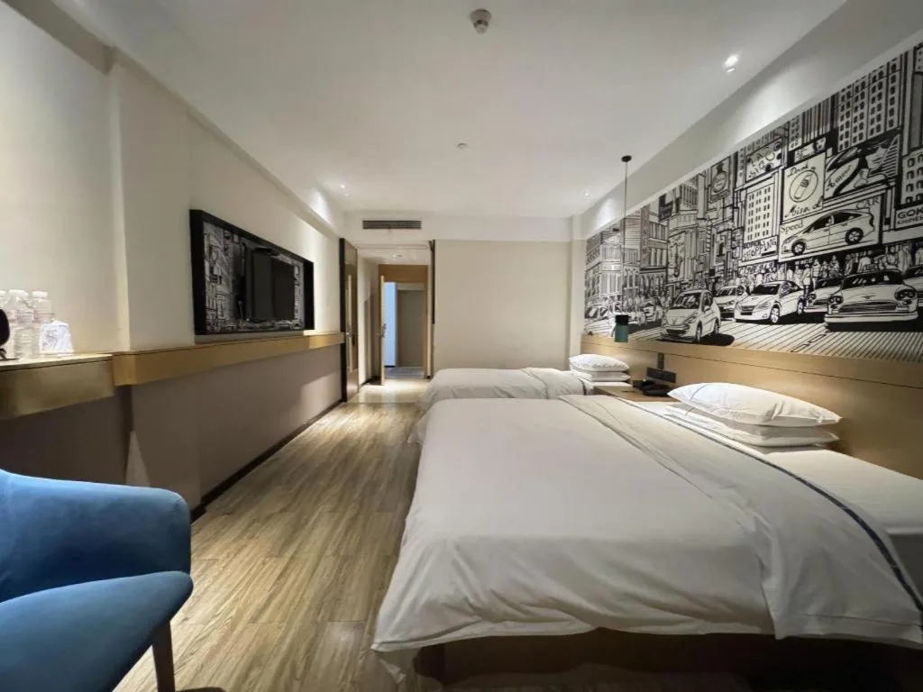 Bed in City Comfort Inn Shiyan Wudang Mountain