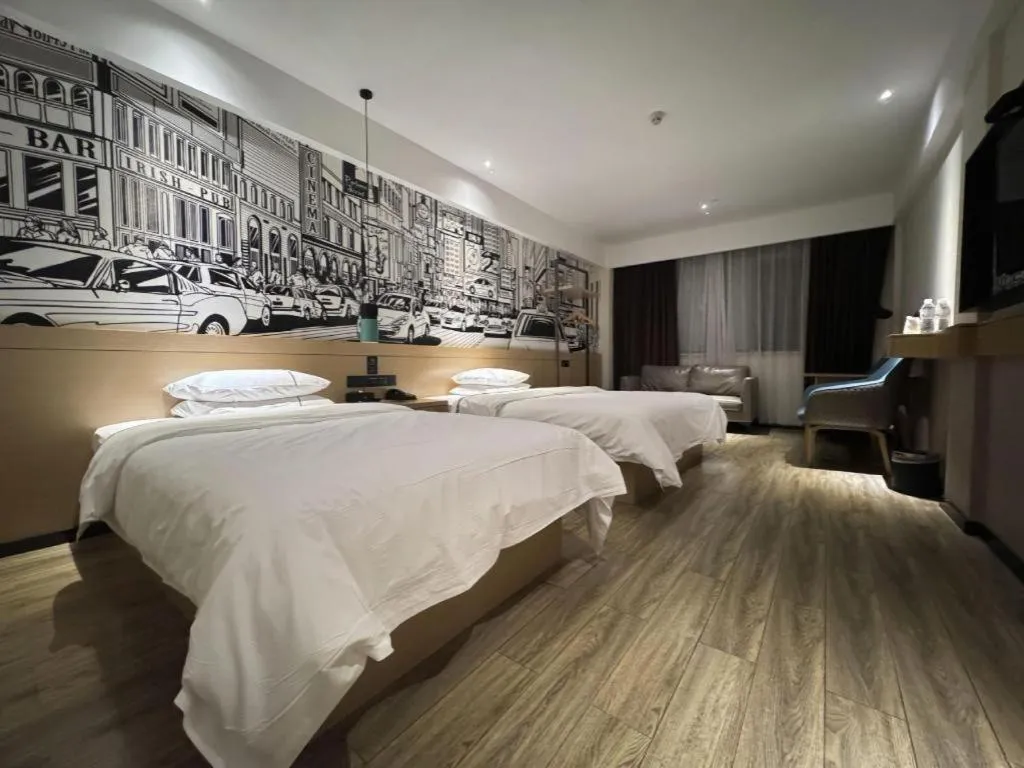 Bed in City Comfort Inn Shiyan Wudang Mountain