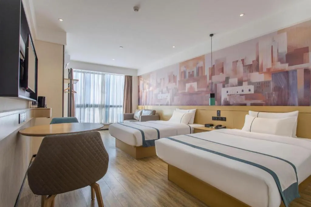 Bed in City Comfort Inn Lijiang Ancient Town