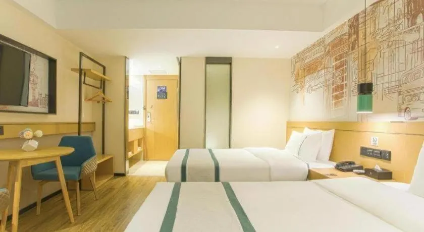 Bed in City Comfort Inn Lijiang Ancient Town