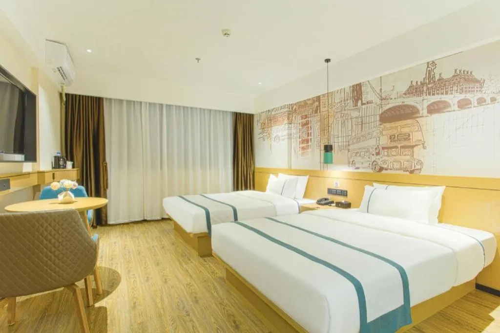 Bed in City Comfort Inn Lijiang Ancient Town