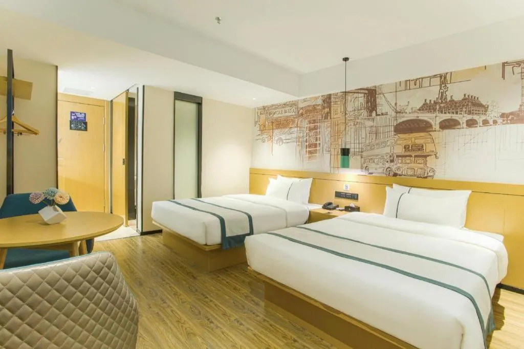 Bed in City Comfort Inn Lijiang Ancient Town