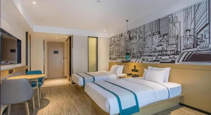 Bed in City Comfort Inn Honghu Avenue Bed in City Comfort Inn Honghu Avenue