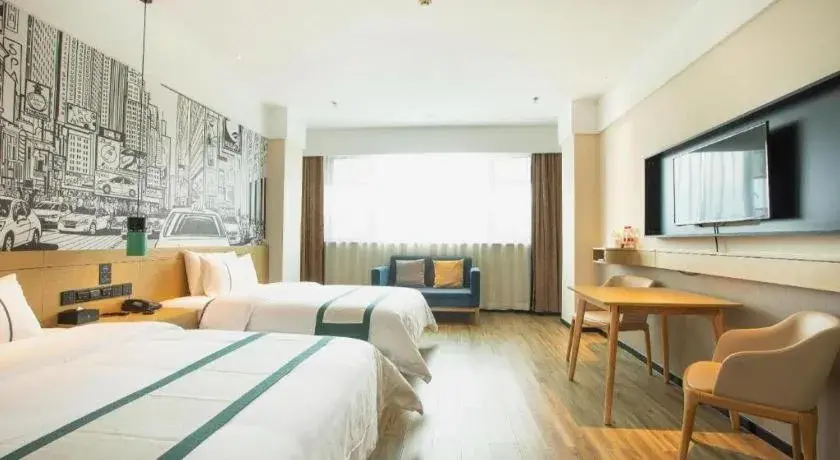 Bed in City Comfort Inn Honghu Avenue Bed in City Comfort Inn Honghu Avenue