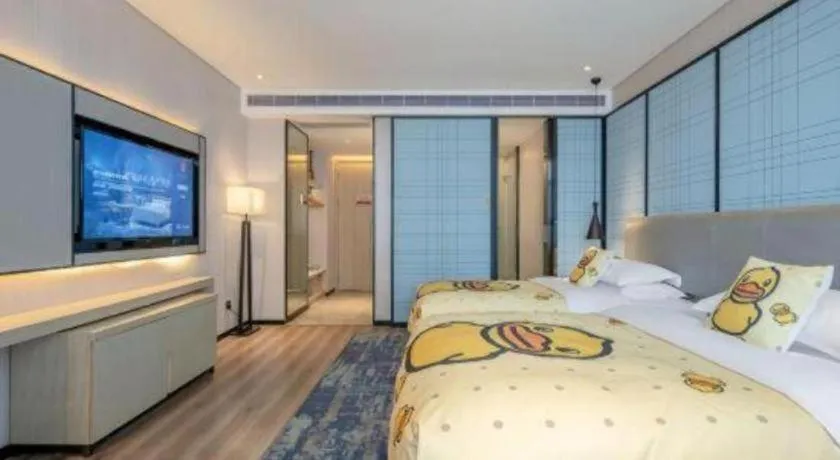 Bed in Echarm Hotel Nanning Dongge Macun Metro Station