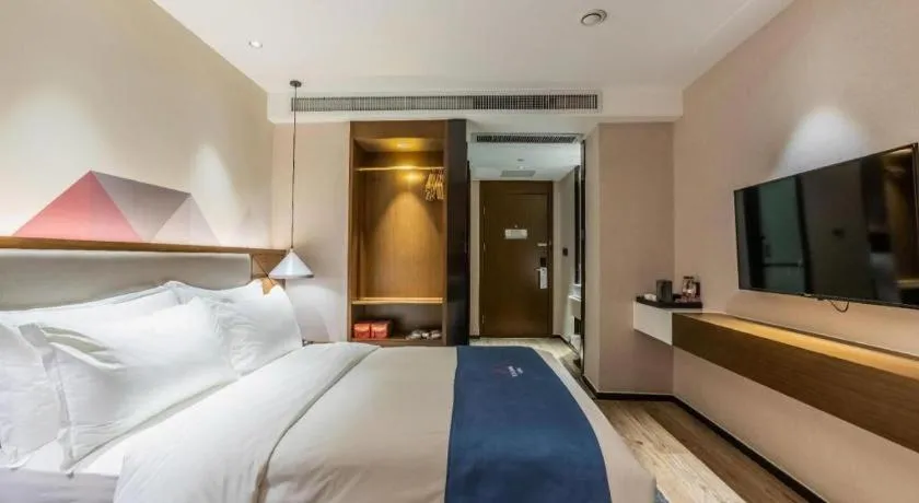 Bed in Borrman Hotel Ji'nan Aoti Center East Provincial Hospital