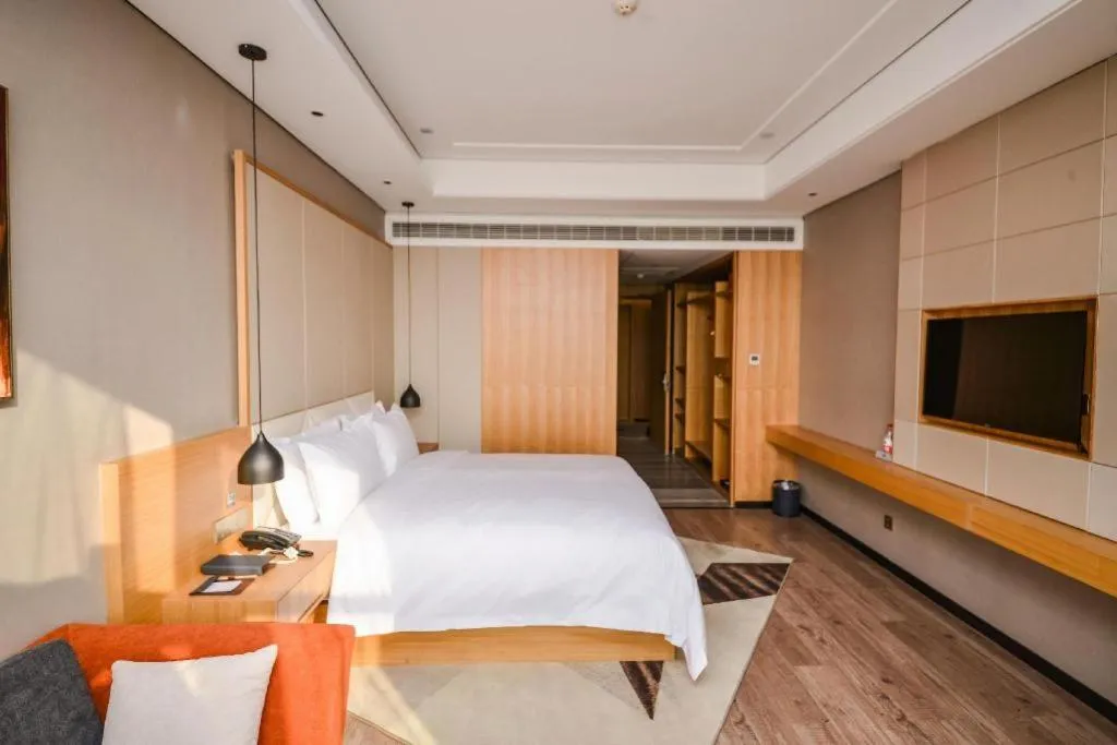 Bed in Borrman Hotel Ji'nan Aoti Center East Provincial Hospital