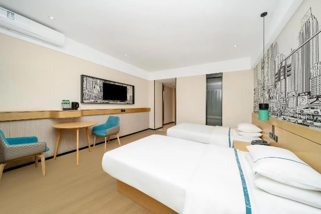 Bed in City Comfort Inn Dali High-speed Railway Station Erhai Park