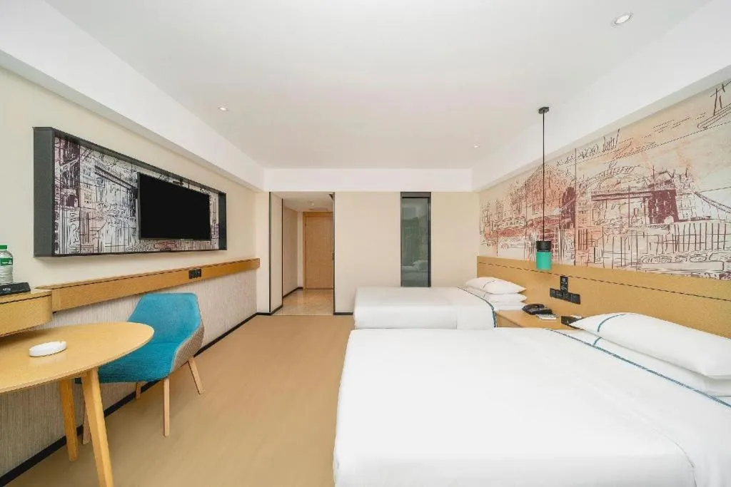 Bed in City Comfort Inn Dali High-speed Railway Station Erhai Park