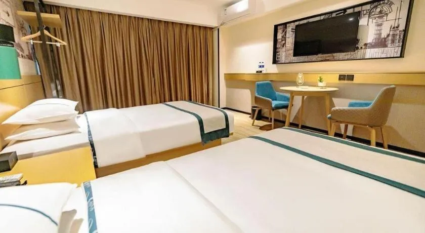 Bed in City Comfort Inn Dali High-speed Railway Station Erhai Park