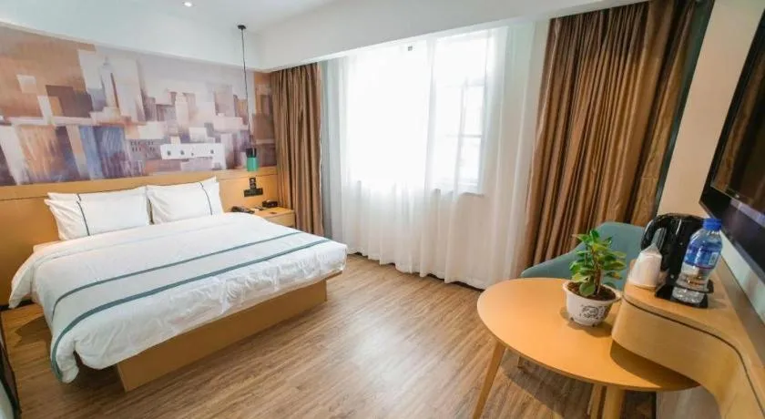 Bed in City Comfort Inn Dali High-speed Railway Station Erhai Park