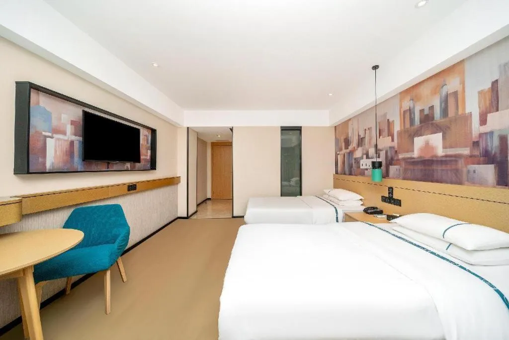 Bed in City Comfort Inn Dali High-speed Railway Station Erhai Park