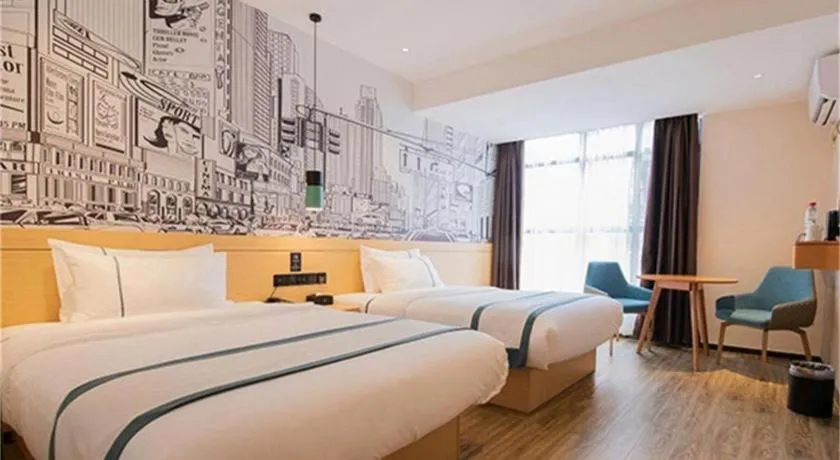 Bed in City Comfort Inn Dali High-speed Railway Station Erhai Park