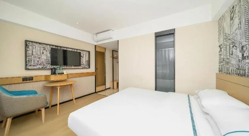 Bed in City Comfort Inn Dali High-speed Railway Station Erhai Park