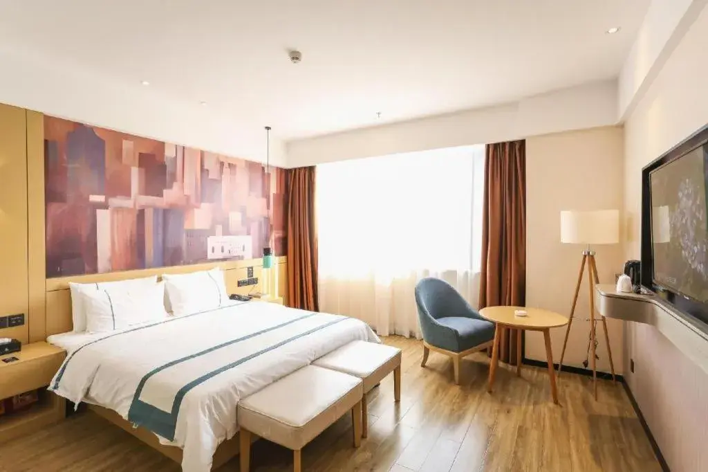 Bed in City Comfort Inn Chengdu Wenjiang Zhujiang Square Guanghua Park Metro Station Bed in City Comfort Inn Chengdu Wenjiang Zhujiang Square Guanghua Park Metro Station