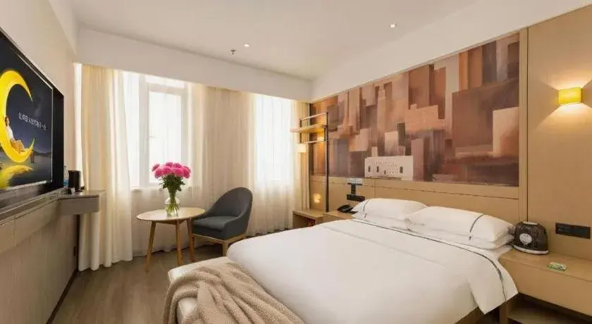 Bed in City Comfort Inn Chengdu Wenjiang Zhujiang Square Guanghua Park Metro Station Bed in City Comfort Inn Chengdu Wenjiang Zhujiang Square Guanghua Park Metro Station