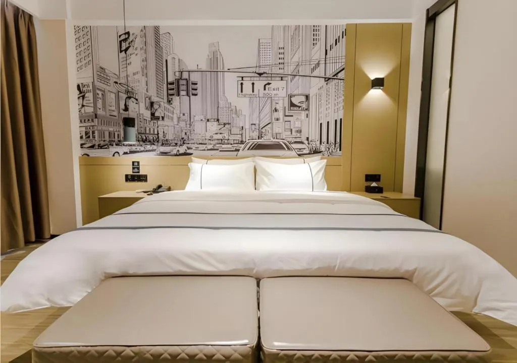 Bed in City Comfort Inn Zhaoqing Sihui Nanjiang Industrial Park
