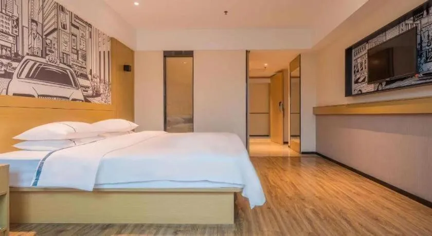 Bed in City Comfort Inn Zhaoqing Sihui Nanjiang Industrial Park