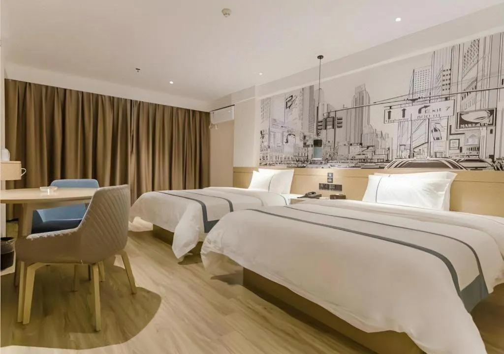 Bed in City Comfort Inn Zhaoqing Sihui Nanjiang Industrial Park