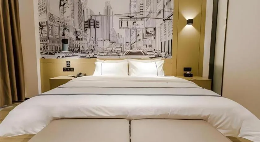 Bed in City Comfort Inn Zhaoqing Sihui Nanjiang Industrial Park