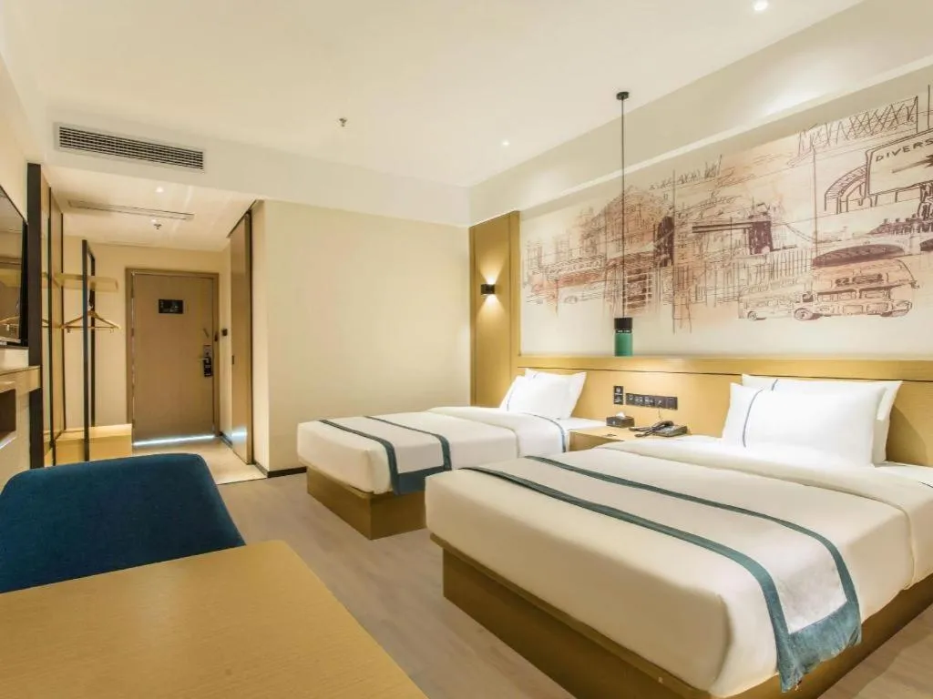 Bed in City Comfort Inn Liuzhou Liucheng