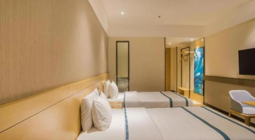 Bed in City Comfort Inn Liuzhou Longtan Park Ma'anshan Baiyun