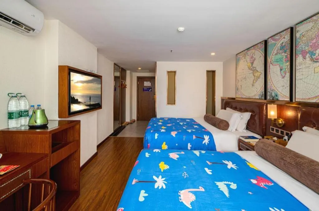 Bed in James Joyce Coffetel Guilin Railway Station Xiangbi Mountain Liangjiang Sihu Wharf