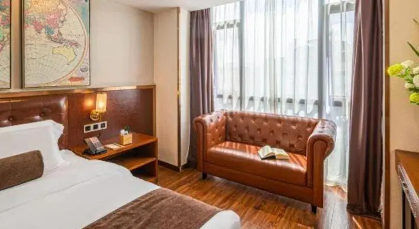 Bed in James Joyce Coffetel Guilin Railway Station Xiangbi Mountain Liangjiang Sihu Wharf Bed in James Joyce Coffetel Guilin Railway Station Xiangbi Mountain Liangjiang Sihu Wharf