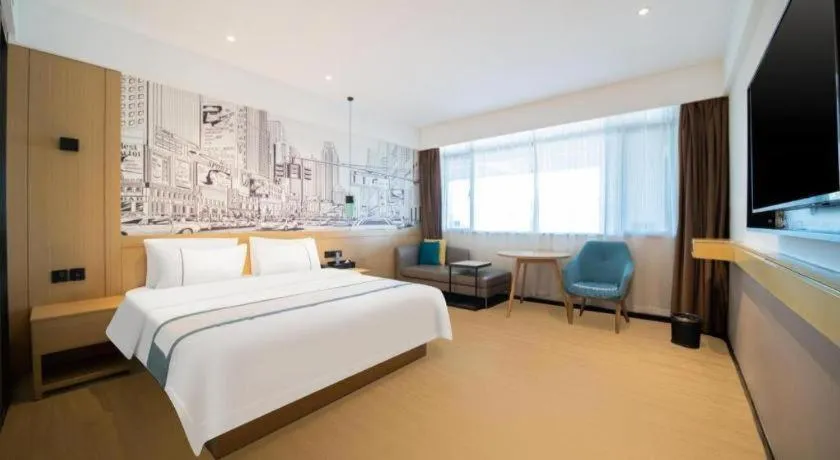 Bed in City Comfort Inn Foshan Sanshui Datang