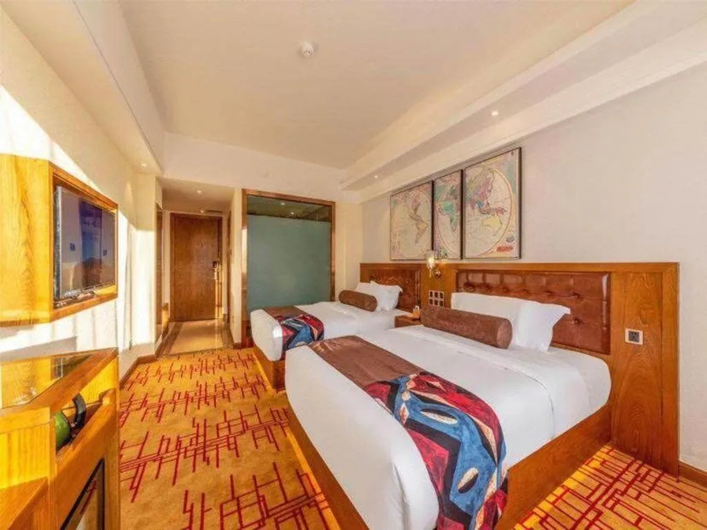 Bed in James Joyce Coffetel Kunming Railway Station Huancheng Nan Road Metro Station