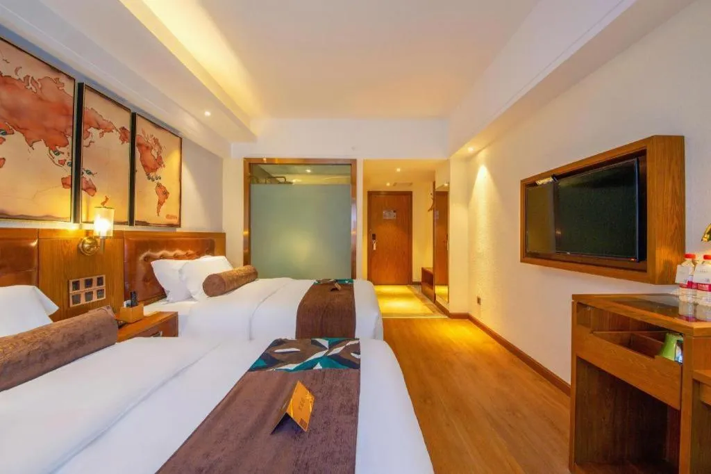 Bed in James Joyce Coffetel Kunming Railway Station Huancheng Nan Road Metro Station