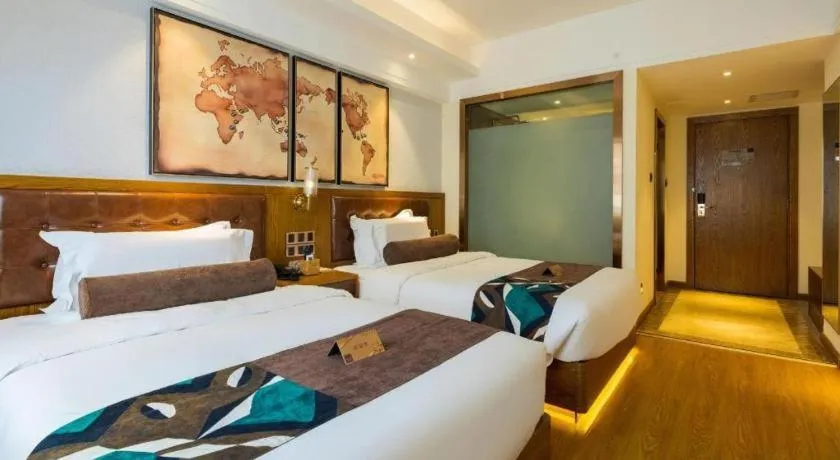 Bed in James Joyce Coffetel Kunming Railway Station Huancheng Nan Road Metro Station