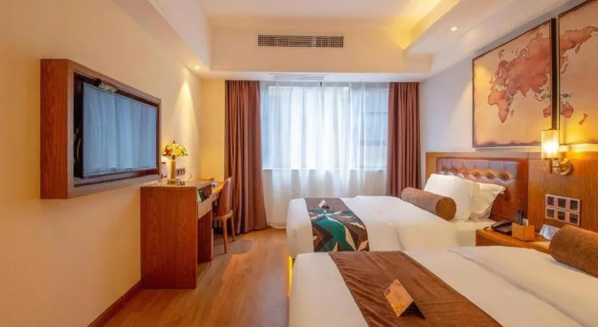 Bed in James Joyce Coffetel Kunming Railway Station Huancheng Nan Road Metro Station