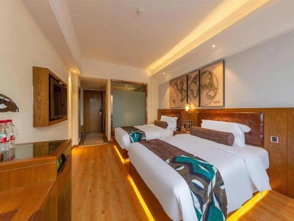 Bed in James Joyce Coffetel Kunming Railway Station Huancheng Nan Road Metro Station