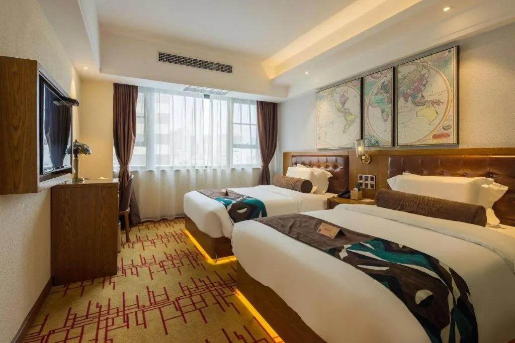 Bed in James Joyce Coffetel Kunming Railway Station Huancheng Nan Road Metro Station