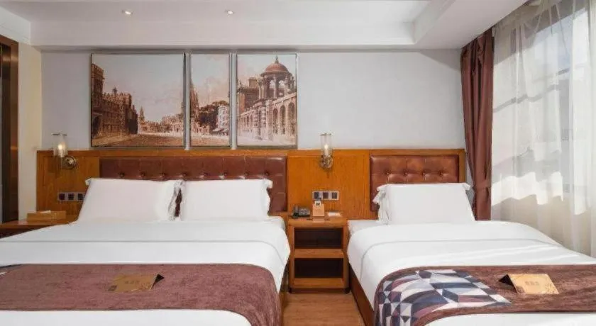 Bed in James Joyce Coffetel Kunming Railway Station Huancheng Nan Road Metro Station