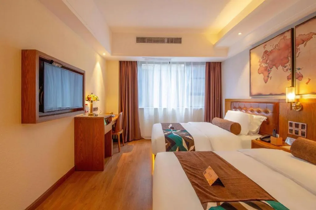 Bed in James Joyce Coffetel Kunming Railway Station Huancheng Nan Road Metro Station