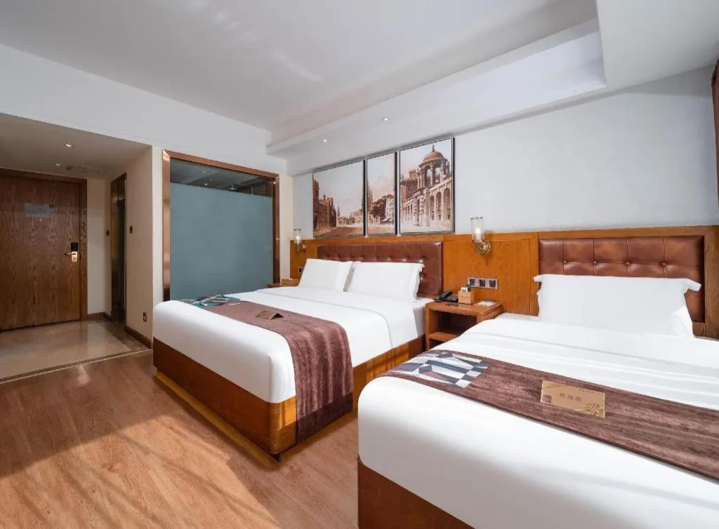 Bed in James Joyce Coffetel Kunming Railway Station Huancheng Nan Road Metro Station