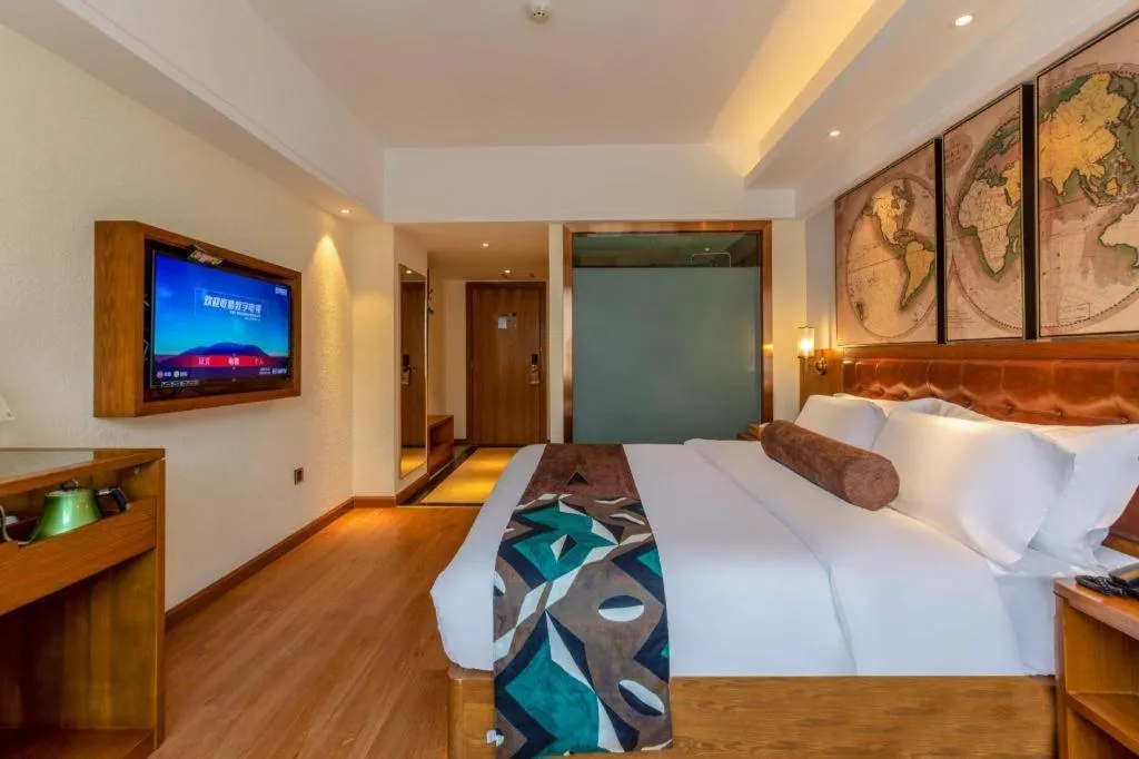 Bed in James Joyce Coffetel Kunming Railway Station Huancheng Nan Road Metro Station